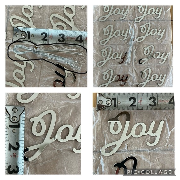 Set of 26 silver plastic ornaments never used - Picture 3 of 6